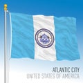 Atlantic City flag, New Jersey, United States Royalty Free Stock Photo