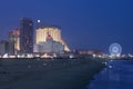 Atlantic City, New Jersey Boardwalk at night Royalty Free Stock Photo