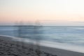 Ghost walk on the beach in Portugal