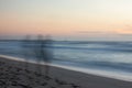 Ghost walk on the beach in Portugal