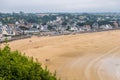 Atlantic coast and cape of Erquy, English channel, Bretagne in northwestern France Royalty Free Stock Photo