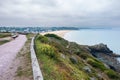 Atlantic coast and cape of Erquy, English channel, Bretagne in northwestern France Royalty Free Stock Photo