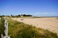 Atlantic coast in Jard-sur-Mer beach with sea sandy horizon view from France Royalty Free Stock Photo