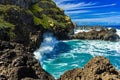 Atlantic Coastline at Porto Moniz, Madeira island, Portugal Royalty Free Stock Photo