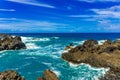 Atlantic Coastline at Porto Moniz, Madeira island Royalty Free Stock Photo