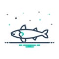 Mix icon for Atlantic, fish and aquatic