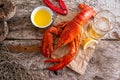 Atlantic Lobster Dinner Royalty Free Stock Photo