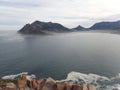 The view from Chapman& x27;s Peak, near Cape Town, South Africa. Royalty Free Stock Photo