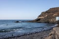 Atlantic ocean bay and a rock, Los Molinos Royalty Free Stock Photo