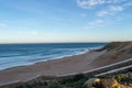 Atlantic ocean beach and coast in Morocco. Cap Spartel near Tangier Royalty Free Stock Photo