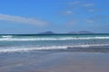 Playa Famara beach. Lanzarote, Spain