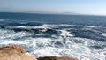 Atlantic ocean breaking its waves on the coast