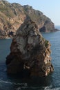 Atlantic Ocean coast and cliffs. Cabo da Roca, Portugal.