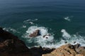 Atlantic Ocean coast and cliffs. Cabo da Roca, Portugal.