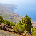 Atlantic ocean and coast of El Hierro Island