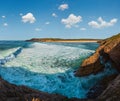 Atlantic ocean coast landscape (Algarve, Portugal Royalty Free Stock Photo