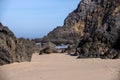 Atlantic ocean coastline on Adraga Beach