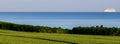 The Atlantic Ocean and a distant cruise ship