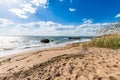 Atlantic Ocean in Lighthouse Point Park in New Haven Connecticut