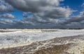 Atlantic Ocean at Manasquan Beach New Jersey Royalty Free Stock Photo