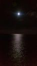 Atlantic ocean moonlight Royalty Free Stock Photo