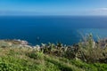 Atlantic ocean near Funchal city Royalty Free Stock Photo