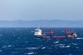 Symphony Star, a General Cargo Vessel, sailing across the Atlantic Ocean Royalty Free Stock Photo