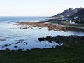 The Atlantic ocean in the open sea. In Galicia Northwest Spain. Royalty Free Stock Photo