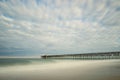 Atlantic ocean pier Royalty Free Stock Photo