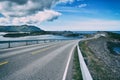 The Atlantic Ocean Road - Atlanterhavsveien in Norway Royalty Free Stock Photo