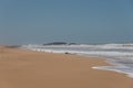 Atlantic ocean sand beach on central Morocco Royalty Free Stock Photo