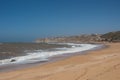 Atlantic ocean sand beach on central Morocco Royalty Free Stock Photo