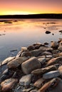 Atlantic ocean scenery at sunset