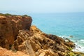 Atlantic ocean, spanish seashoore, rocks. Beauriful seascape Royalty Free Stock Photo