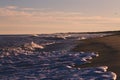 Ocean shore sunset, North Carolina Royalty Free Stock Photo