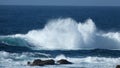 Atlantic Ocean Surf on a beach in Cornwall UK Royalty Free Stock Photo