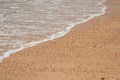 Atlantic Ocean waves come rolling in on a beach in England UK Royalty Free Stock Photo