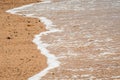 Atlantic Ocean waves come rolling in on a beach in England UK Royalty Free Stock Photo