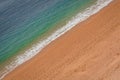 Atlantic Ocean waves come rolling in on a beach in England UK Royalty Free Stock Photo