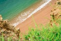 Atlantic Ocean waves come rolling in on a beach in England UK Royalty Free Stock Photo