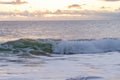 Atlantic Ocean waves crashing ashore onto the beach Royalty Free Stock Photo