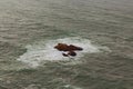 Atlantic Ocean waves hit the rocks at Cape Roca Cabo da Roca. The western point of Europe, Portugal.