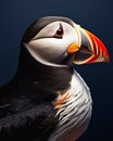 The Atlantic Puffin: A Stylized Look at a Close Face
