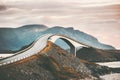 Atlantic road in Norway Storseisundet bridge