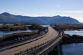 Atlantic road near Molde in South Norway