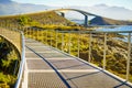 The Atlantic Road, view from walking path, Norway Royalty Free Stock Photo