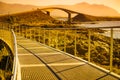 The Atlantic Road, view from walking path, Norway Royalty Free Stock Photo