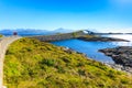 The Atlantic Road, view from walking path, Norway Royalty Free Stock Photo