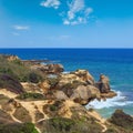 Atlantic rocky coast view (Algarve, Portugal