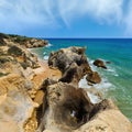 Atlantic rocky coast view (Algarve, Portugal